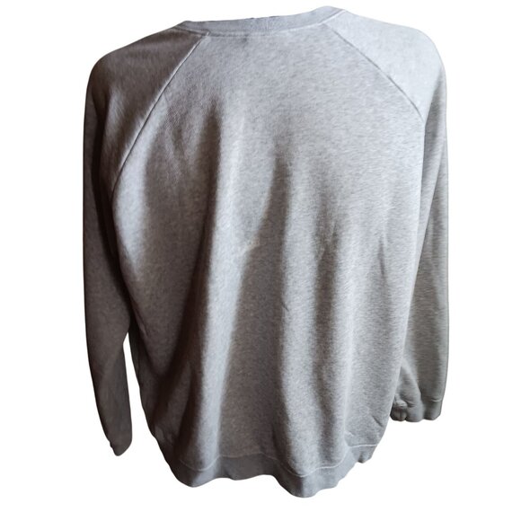 men's XL Nike Gray Logo Crewneck Sweatshirt XL Cotton/Polyester Swoosh - Picture 6 of 6